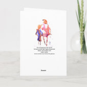 Herzlichen Glückwunsch zu Ihren Leistungen Karte (Rückseite)