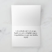 Herzlichen Glückwunsch zu Ihren Triole Girls, Karte (Innenseite)