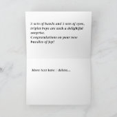 Herzlichen Glückwunsch zu Ihren Triplet Boys, Cust Karte (Innenseite)