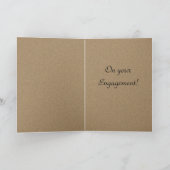 Herzlichen Glückwunsch zu Ihren Verlobung Cards Karte (Innenseite)