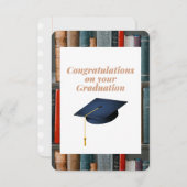 Herzlichen Glückwunsch zu Ihrer Abschluss-Karte. Dankeskarte (Vorne/Hinten)