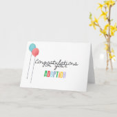 Herzlichen Glückwunsch zu Ihrer Adoption Karte (Gelbe Blume)