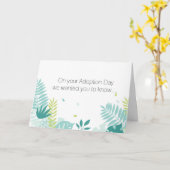 Herzlichen Glückwunsch zu Ihrer Adoption Karte (Gelbe Blume)