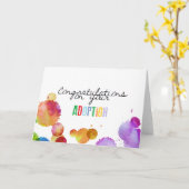Herzlichen Glückwunsch zu Ihrer Adoption Karte (Gelbe Blume)