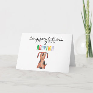 Herzlichen Glückwunsch zu Ihrer Adoption Karte