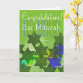 Herzlichen Glückwunsch zu Ihrer Bar Mitzvah Karte (Gelbe Blume)