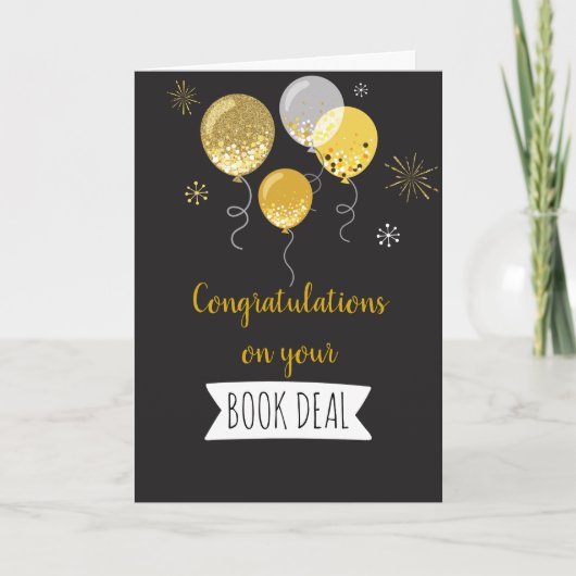 Herzlichen Glückwunsch zu Ihrer "Book Deal Card" Karte (Vorderseite)