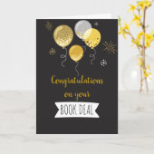 Herzlichen Glückwunsch zu Ihrer "Book Deal Card" Karte (Gelbe Blume)