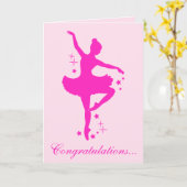 Herzlichen Glückwunsch zu Ihrer Dance-Erwägung Karte (Gelbe Blume)