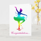 Herzlichen Glückwunsch zu Ihrer Dance-Erwägung Karte (Gelbe Blume)