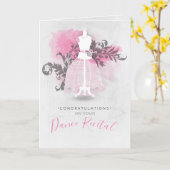 Herzlichen Glückwunsch zu Ihrer Dance-Erwägung Karte (Gelbe Blume)