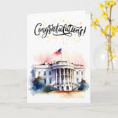 Herzlichen Glückwunsch zu Ihrer ersten Wahl Karte (Gelbe Blume)