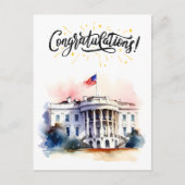 Herzlichen Glückwunsch zu Ihrer ersten Wahl Postkarte (Vorderseite)