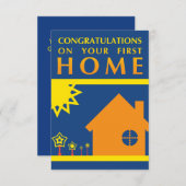 Herzlichen Glückwunsch zu Ihrer ersten Zuhause (So Einladung (Vorne/Hinten)