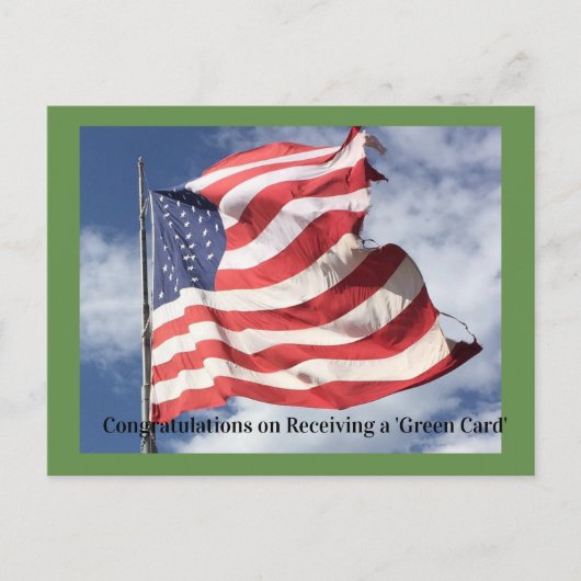 Herzlichen Glückwunsch zu Ihrer Grünen Karte (Vorderseite)
