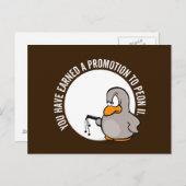 Herzlichen Glückwunsch zu Ihrer gut verdienten Wer Postkarte (Vorne/Hinten)