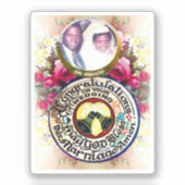 Herzlichen Glückwunsch zu Ihrer Hochzeit Custom-Cu Aufkleber (Vorderseite)