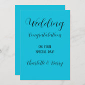 Herzlichen Glückwunsch zu Ihrer Hochzeit Einladung (Vorne/Hinten)