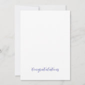 Herzlichen Glückwunsch zu Ihrer Hochzeit Einladung (Rückseite)