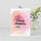 Herzlichen Glückwunsch zu Ihrer Hochzeit! Ich wüns Einladung (Stehend Vorderseite)