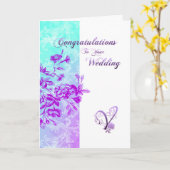 Herzlichen Glückwunsch zu Ihrer Hochzeit Karte (Gelbe Blume)