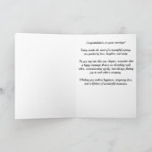 Herzlichen Glückwunsch zu Ihrer Hochzeit Karte (Innenseite)
