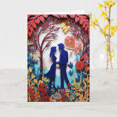 Herzlichen Glückwunsch zu Ihrer Hochzeit Karte (Gelbe Blume)