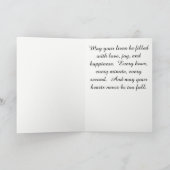 Herzlichen Glückwunsch zu Ihrer Hochzeit. Karte (Innenseite)