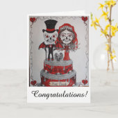 Herzlichen Glückwunsch zu Ihrer Hochzeit. Karte (Gelbe Blume)