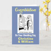 Herzlichen Glückwunsch zu Ihrer Hochzeit Karte (Gelbe Blume)