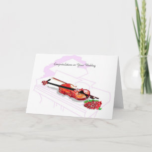 Herzlichen Glückwunsch zu Ihrer Hochzeit Karte