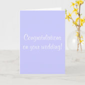 Herzlichen Glückwunsch zu Ihrer Hochzeit! Karte (Gelbe Blume)