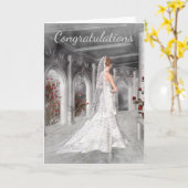 Herzlichen Glückwunsch zu Ihrer Hochzeit Karte (Gelbe Blume)