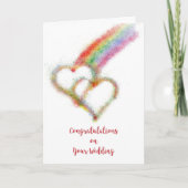 Herzlichen Glückwunsch zu Ihrer Hochzeit Lesben od Karte (Vorderseite)