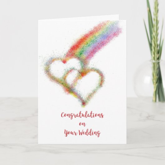 Herzlichen Glückwunsch zu Ihrer Hochzeit Lesben od Karte (Vorderseite)