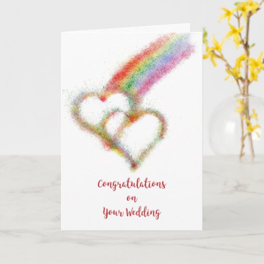 Herzlichen Glückwunsch zu Ihrer Hochzeit Lesben od Karte (Gelbe Blume)