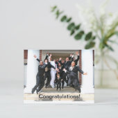 Herzlichen Glückwunsch zu Ihrer Hochzeit Postkarte (Stehend Vorderseite)