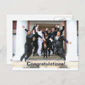 Herzlichen Glückwunsch zu Ihrer Hochzeit Postkarte (Vorne/Hinten)