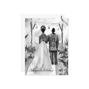 Herzlichen Glückwunsch zu Ihrer Hochzeit Postkarte