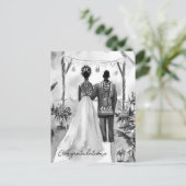 Herzlichen Glückwunsch zu Ihrer Hochzeit Postkarte (Stehend Vorderseite)