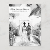 Herzlichen Glückwunsch zu Ihrer Hochzeit Postkarte (Vorderseite)