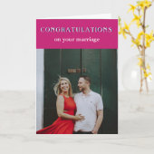 Herzlichen Glückwunsch zu Ihrer Hochzeitsfotokarte Karte (Gelbe Blume)