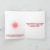 Herzlichen Glückwunsch zu Ihrer Hochzeitskarte Karte (Innenseite)