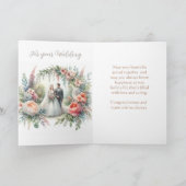 Herzlichen Glückwunsch zu Ihrer Hochzeitskarte Karte (Innenseite)