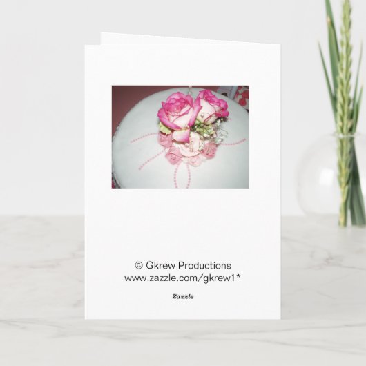 Herzlichen Glückwunsch zu Ihrer Hochzeitskarte Karte (Rückseite)