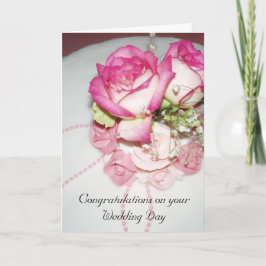 Herzlichen Glückwunsch zu Ihrer Hochzeitskarte Karte
