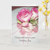 Herzlichen Glückwunsch zu Ihrer Hochzeitskarte Karte (Gelbe Blume)