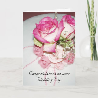 Herzlichen Glückwunsch zu Ihrer Hochzeitskarte Karte