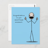 Herzlichen Glückwunsch zu Ihrer jüngsten Darmbeweg Postkarte (Vorne/Hinten)