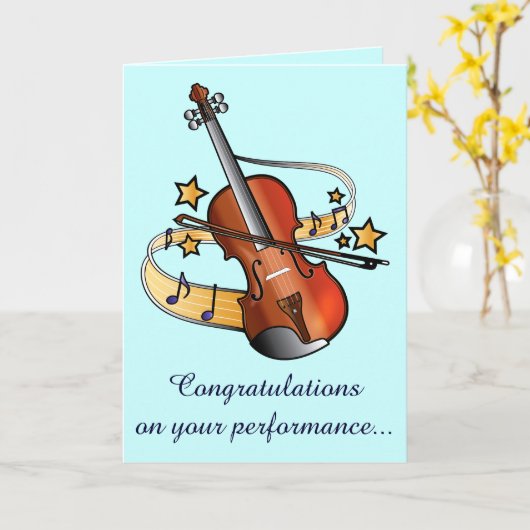 Herzlichen Glückwunsch zu Ihrer Musik Karte (Gelbe Blume)